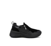 Scholl Femme Calgary Zip Sandale, Black, 37 EU