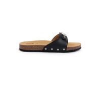 Scholl, Femme, Chaussures, Noir, Taille: 38 EU Mules plates en liège avec boucle réglable