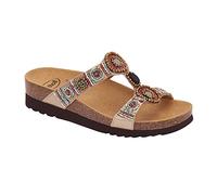 Scholl Femme New Bogota' Wedge Sandale, Taupe/Multi, 40 EU