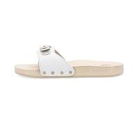 Scholl Femme Pescura Flat Mules-&-sabots/femme, Blanc, 39 EU