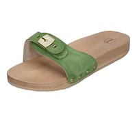 Scholl Femme Pescura Flat Mules-&-sabots/femme, Vert, 38 EU