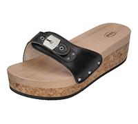 Scholl Femme Pescura Wedge Reese, Noir, 36 EU