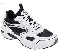 Scholl Femme Sprinter Plus Baskets, Blanc, Noir, 39 EU