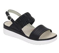 Scholl Femme VIAREGGIO Elastic Sandale, Black, 41 EU