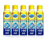 Scholl Fresh Step Lot de 5 déodorants anti-transpirants pour chaussures Déodorant pour pieds
