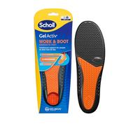 Scholl GelActiv Semelles intérieures de travail et de bottes pour homme, confort au travail toute la journée, absorption des chocs et rembourrage confortable grâce à la technologie GelWave, pointure