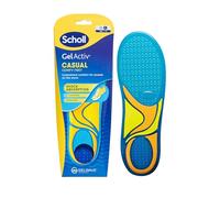 Scholl GelActiv Semelles intérieures décontractées pour homme - Pieds confortables toute la journée - Rembourrage en mousse à mémoire de forme et technologie GelWave - Taille 40-46