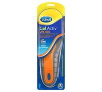 Scholl GelActiv Work Semelles intérieures pour hommes Semelle taille 40-46,5 1 paire