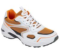 Scholl Homme Sprinter Plus Baskets, Blanc et Orange, 46 EU