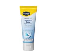 Scholl Hydration Boost Crème enrichie en urée, glycérine et complexe de soin de la peau pour hydrater les peaux sèches, hydratation profonde pour des pieds doux et lisses 75 ml