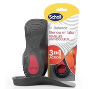 Scholl In-Balance Semelles Orthopédiques Homme & Femme pour soulager les Douleurs aux Genoux & Talons - Stabilité du Pied et Absorption des Chocs grâce à son Talon Renforcé, Taille 40-42