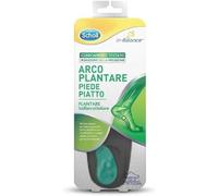 Scholl In-Balance Semelles orthopédiques pour soulager la douleur, support de la voûte plantaire pour pied plat, unisexe, taille S (37-39,5)