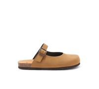 Scholl Jackie Mary Jane, Sabot scamosciato con cinturino, Donna, Cognac, 41 EU