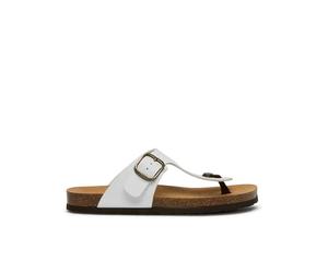 Scholl Jackie, Sandali Donna, Infradito, Bianco, 37 EU