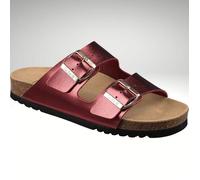 Scholl Josephine mule sabot cuir rouge - Made in Italy 38