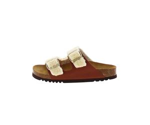 Scholl JOSEPHINE Synthetic Fur (Teddy)+Leather Beige/Light Brown