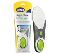 Scholl Liquiflex Every Day GelActiv Lot de 2 semelles intérieures avec mousse à mémoire de forme, soutien de la voûte plantaire et contrôle des odeurs - Convient pour bottes de marche et de randonnée