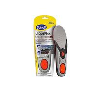 Scholl Liquiflex Extra Support, semelles réglables anti-odeurs en mousse à mémoire de forme avec technologie 5 en 1 pour chaussures de travail, bottes et chaussures de sécurité, taille S (35.5-40.5)