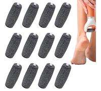 Scholl Lot de 12 rouleaux de rechange pour râpe à callosités électrique extra grossier Scholl compatibles avec le kit de soin des pieds Velvet Smooth, élimine les callosités