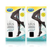 Scholl Lot de 2 collants de compression 60 Den Noir Taille S