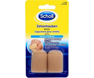 Scholl Lot de 2 petits protège-orteils - Protection des orteils - Avec mousse extra douce - Aide à soulager les orteils, les ongles et les cors douloureux - Prévient les points de pression
