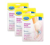 Scholl Masque Pieds Nourrissant à l'Huile de Noix de Coco: Sans parfum ni colorants pour peaux sèches. Chaussettes hydratantes non grasses, faciles à utiliser. Emballage et masque recyclables, 1 paire