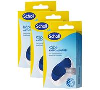 Scholl Lot De 3 Râpes Anti-Callosités Nano Verre - Exfoliation Douce - Lavable