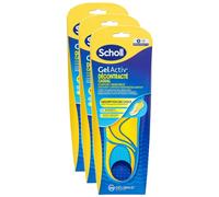 Scholl Lot De 3 Semelles Gelactiv Femmes Décontractée Quotidien Confort S - T1 35,5 À 40,5