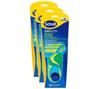 Scholl Lot De 3 Semelles Gelactiv Hommes Sport L Taille 40 - 46,5