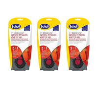 Scholl Lot De 3 Semelles In-Balance Anti-Douleur Genou & Talon Taille 1 S - 37-39,5