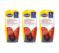Scholl Lot De 3 Semelles In-Balance Anti-Douleur Genou & Talon Taille 3 - L 42,5 - 45