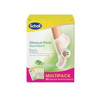 Scholl Lot De 4 Paires Masques Pieds Nourrissant À L'aloe Vera