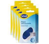Scholl Lot De 4 Râpes Anti-Callosités Nano Verre - Exfoliation Douce - Lavable