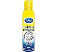 Scholl Spray Fresh Step Déodorant Pieds - Neutralise Odeurs et Humidité - Formule Purifiante Anti-Transpirante - Refraîchit et Protège Pieds 24h - Parfum Léger pour Confort Durable - 150ml