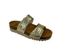 Scholl LUSAKA PLATINO FEMME DEUX VELCRO, Platine, 40 EU (Système Taille Chaussures EU, Adulte, Femme, Numérique, Moyen, 42)