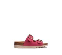 Scholl Femme Malibu' 2 Straps Sandale, Fuchsia, 40 EU