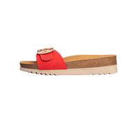 Scholl Malibu Mule Sandales orthopédiques pour femme, Rouge, 41.5 EU