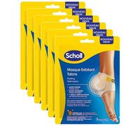 SCHOLL Masque Pieds Exfoliant Talon - Lot de 6 x 2 Chaussettes Peeling Peaux Sèches