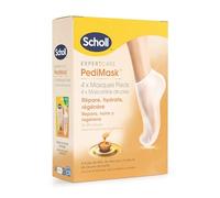Scholl Masques pour pieds Nourrissants - Lot de 4 paires - Des pieds plus doux en une seule application - Formule composée d'huile de manuka, d'urée et de beurre de karité pour une hydratation intense