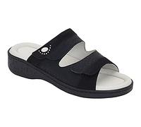 Scholl, Multiprise avec fermeture Velcro et semelle à mémoire de forme, Noir, 36 EU