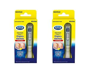 SCHOLL Mycose des Ongles Solution 2 en 1 Ongles Abîmés - Lot de 2