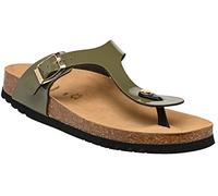 NICOLE Patent Synthetic Khaki