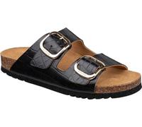Scholl NOELLE Leather Croco Print Black
