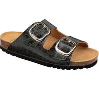 Scholl NOELLE Leather Croco Print Dark Green