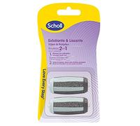 SCHOLL Pack 2 Rouleaux de Remplacement 2 en 1 Exfoliant & Lissant pour Râpe Electrique