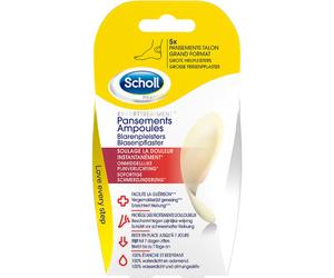 Scholl Pansements Ampoule Talon Grand Format Sans Latex 5 Pièces