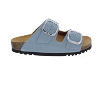 Scholl Pantoufle Avec Semelle Noelle Bleu-Denim Suède - Velours Cuir Bleu