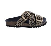 Scholl Pantoufle Avec Semelle Selene Léopard Imprimé Animal - Cuir Aspect Pelage