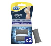 Scholl Limes de rechange Velvet Smooth pour talons fissurés Gris 2 unités