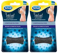 Scholl Rouleau De Remplacement Contour Du Pied - Élimine Corne Et Callosités, Compatible Avec Ponceuse Électrique Velvet Smooth, Recharge Scholl Pour Soins Doux, Lisses Et Confortables Des Talons